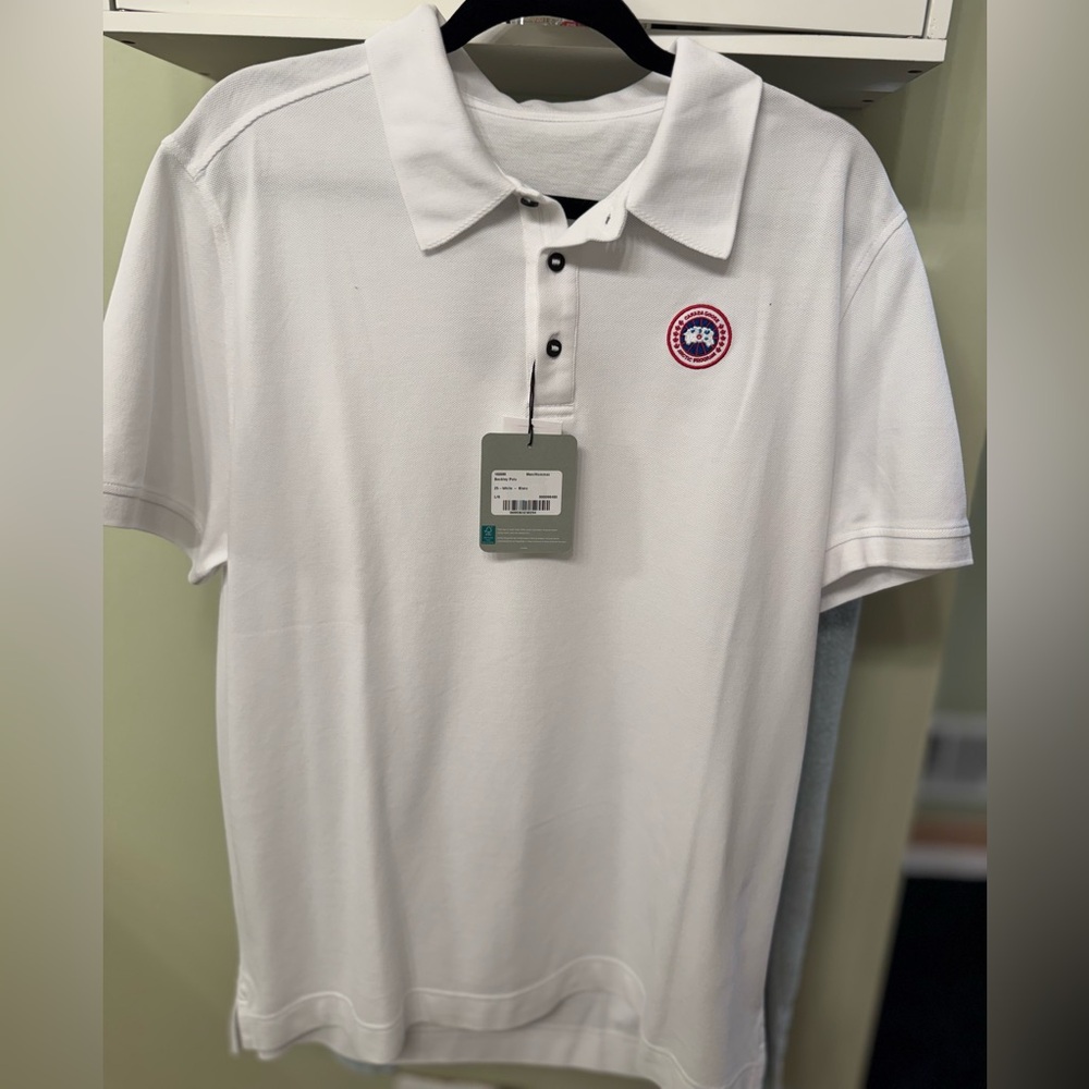 Men’s Canada Goose Beckley Polo in White